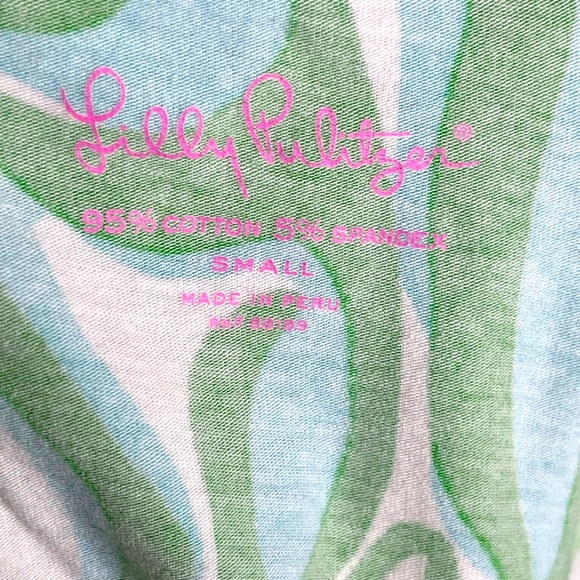 Lilly Pulitzer Finders Keepers Karrie Crew Neck Tee Size Small - Picture 4 of 6